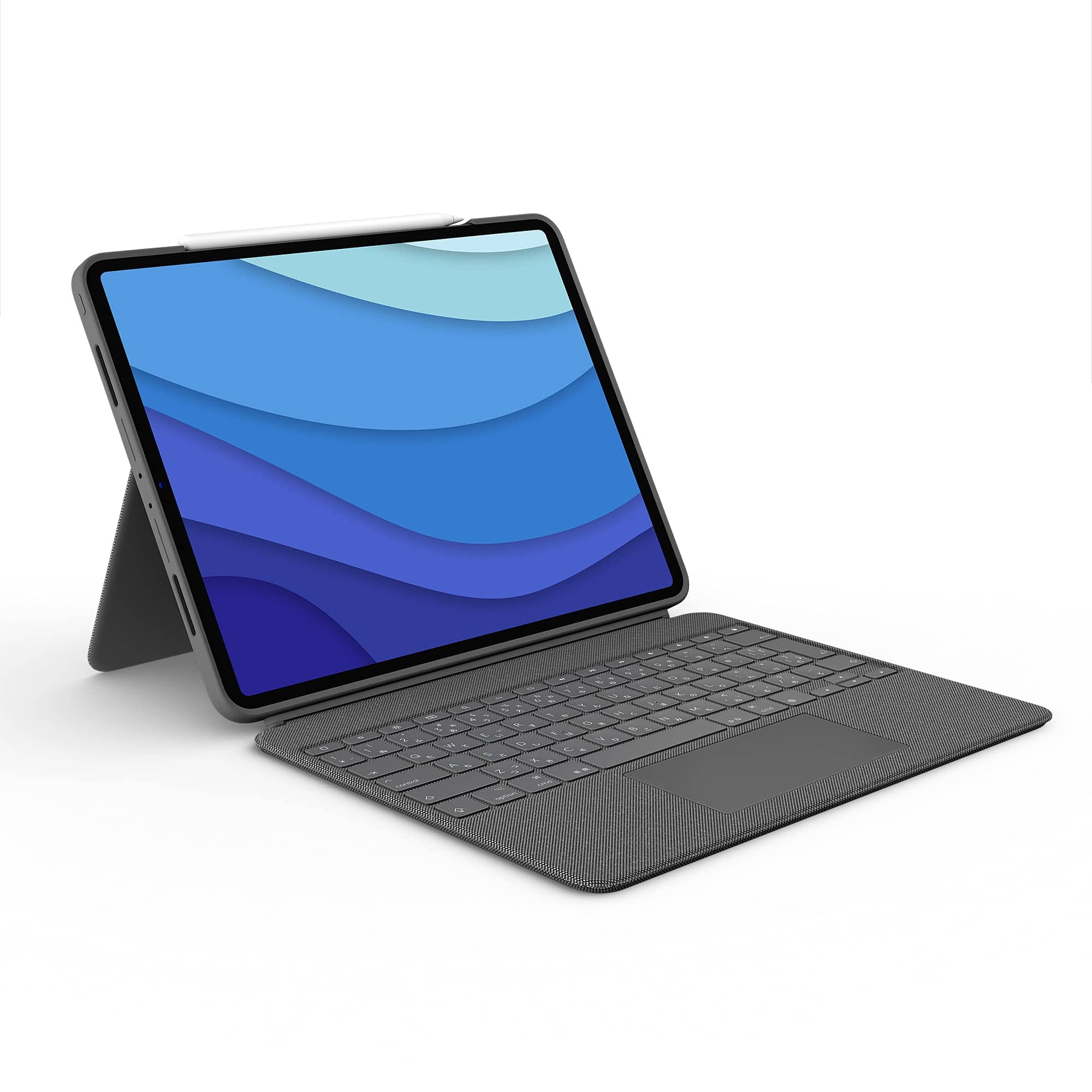 Logitech - Combo Touch Detachable Keyboard Case With Trackpad And Smart Connector Technology For iPad Pro 12.9 - inch ( 5t - Oxford Gray