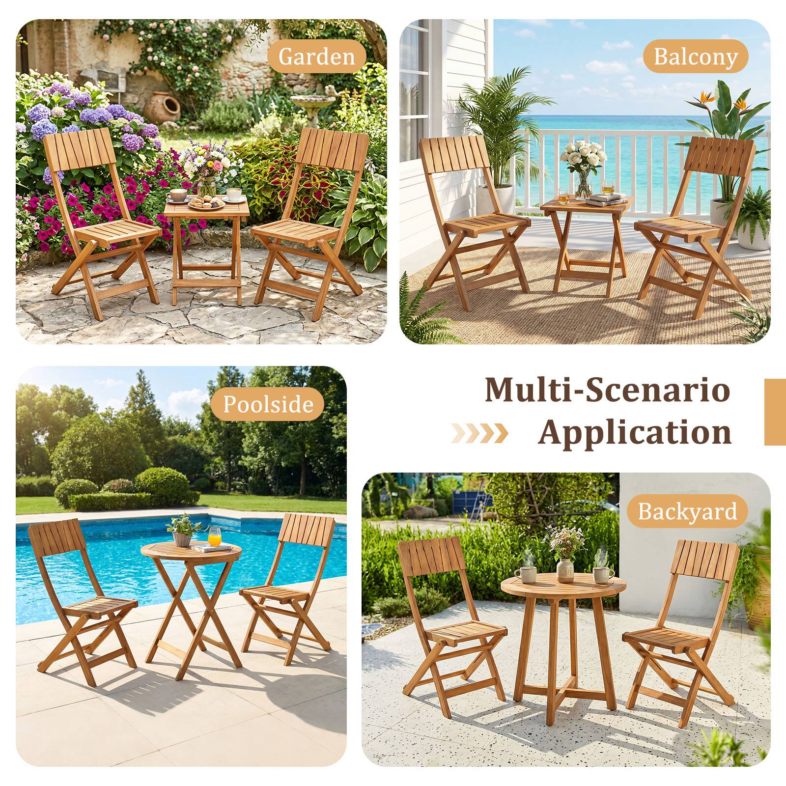 Garden Balcony Poolside Multi-Scenario Application Backyard