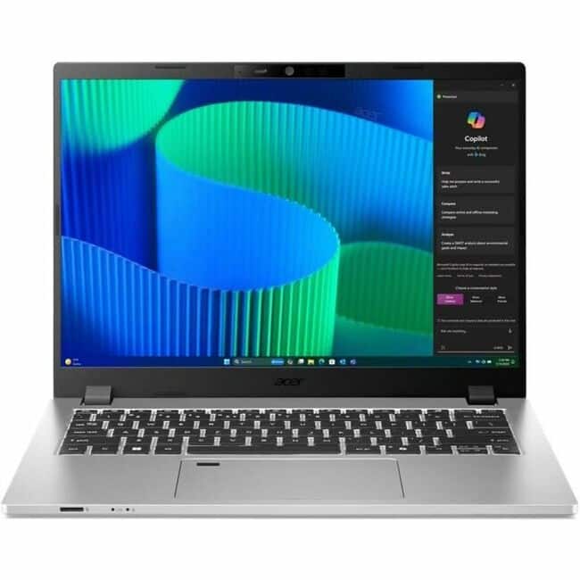 Acer - TravelMate P2 14 P214-56 TMP214-56-54NF 14" Notebook - WUXGA - 60 Hz - Intel Core 5 120U - 16 GB - 512 GB SSD - Silver