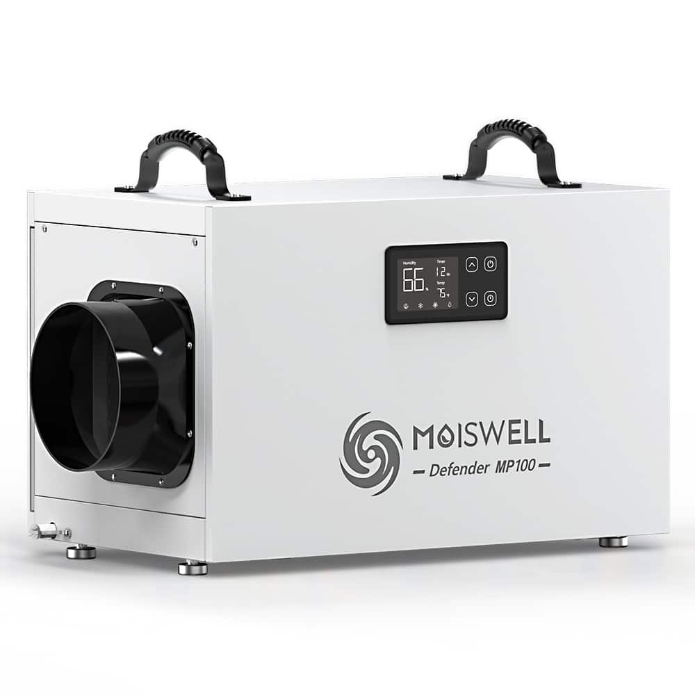 Moiswell - 235 Pints Commercial Dehumidifier with Pump Crawl Space Dehumidifiers for Basement with Drain Hose for up to 8,000 sq ft