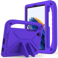 Front. Dteck - For Samsung Galaxy Tab A11 2025/A9 2023 8.7-inch Rugged Case Kids Friendly EVA Handle Grip Kickstand Shockproof Cover - Purple.
