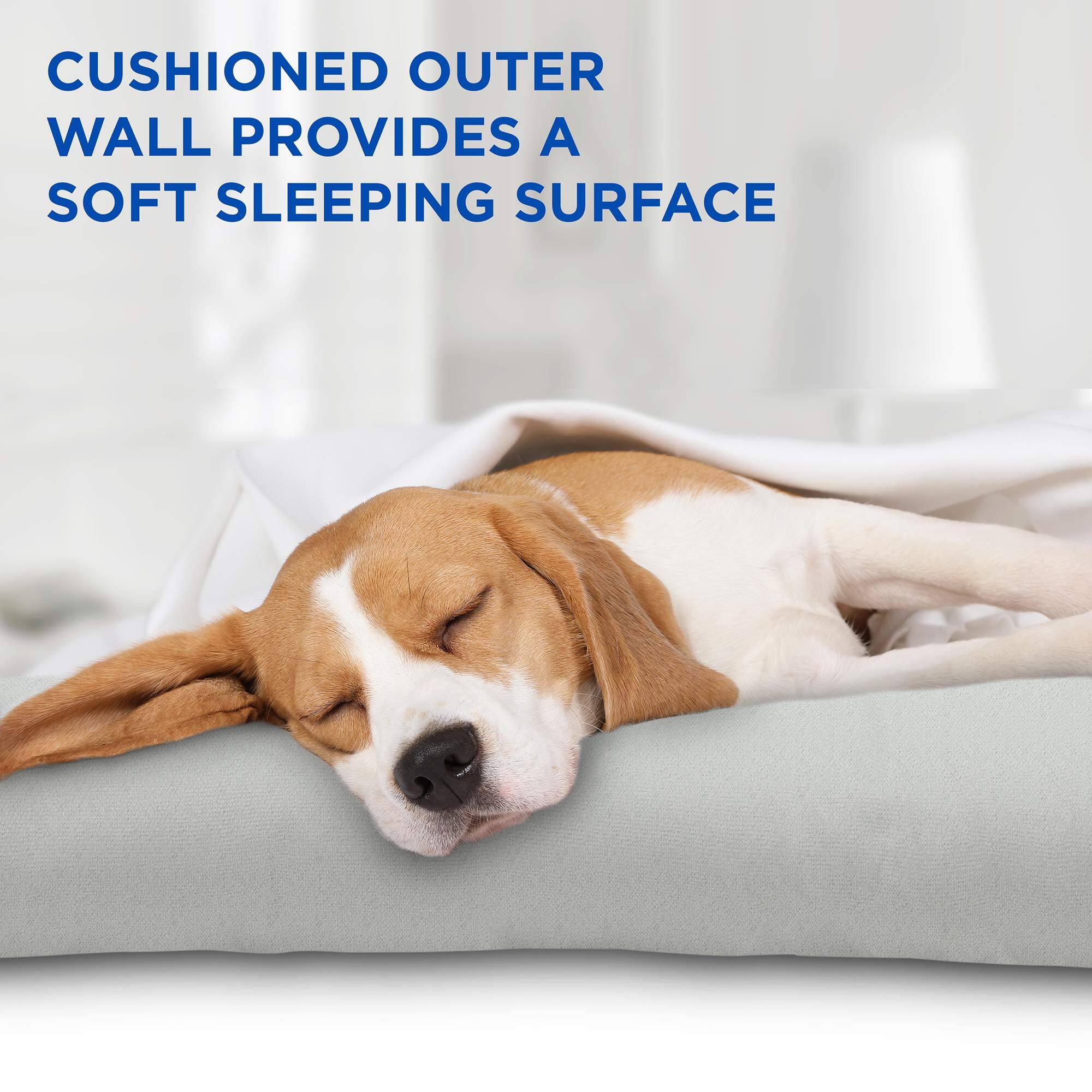 CUshioned outer wall provides a soft sleeping surface