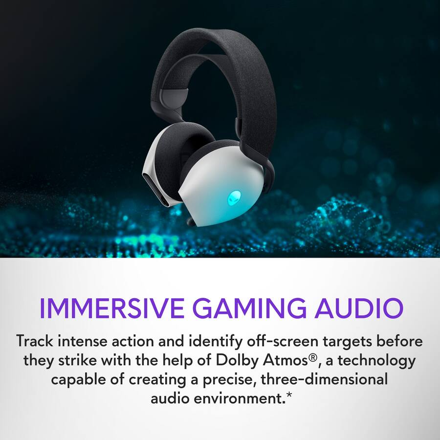 Alienware AW720H Cuffie Gaming Wireless Dual-Mode - Dolby Atmos, 30h Batteria, Microfono AI - Foto 9