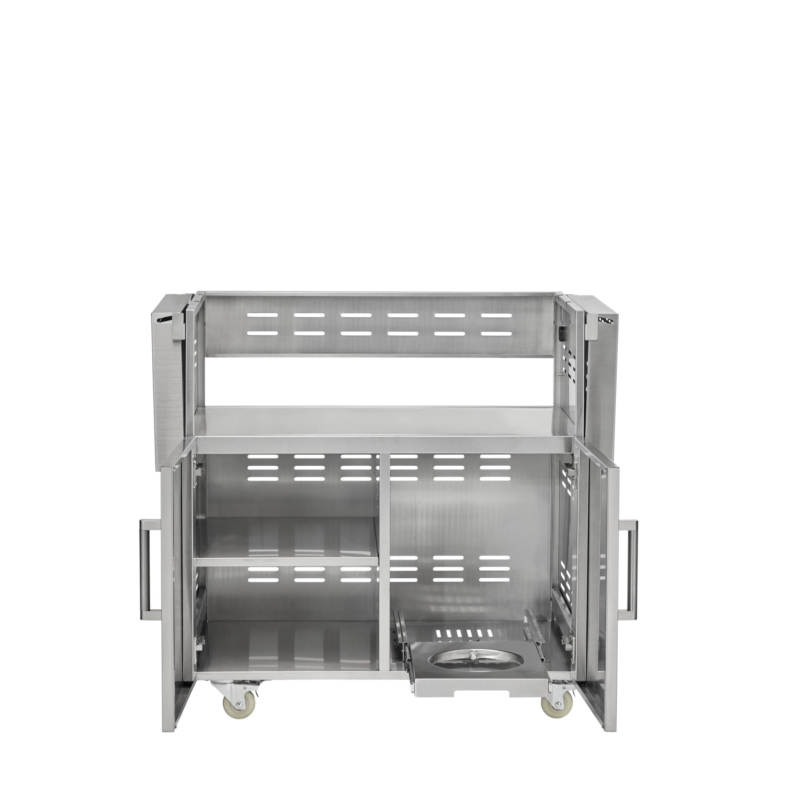 Left. Coyote Outdoor Living - Coyote Outdoor Living cart For 36" CL or SL-Series Grill - Stainless Steel.