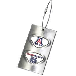 Jardine - Arizona Wildcats 3.5'' x 2'' Bag Tag - Silver