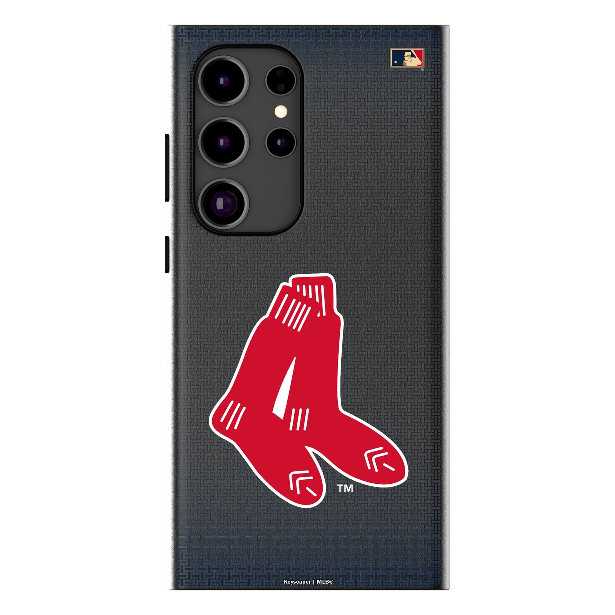 Keyscaper - MLB - Boston Red Sox - Cooperstown Collection 1924-1960 Galaxy Magnetic Bump Case - S25 Ultra - Black