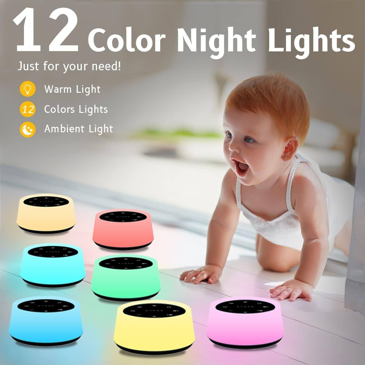 12 Color Night Lights  
Just for your need!  
Warm Light  
12 Colors Lights  
Ambient Light