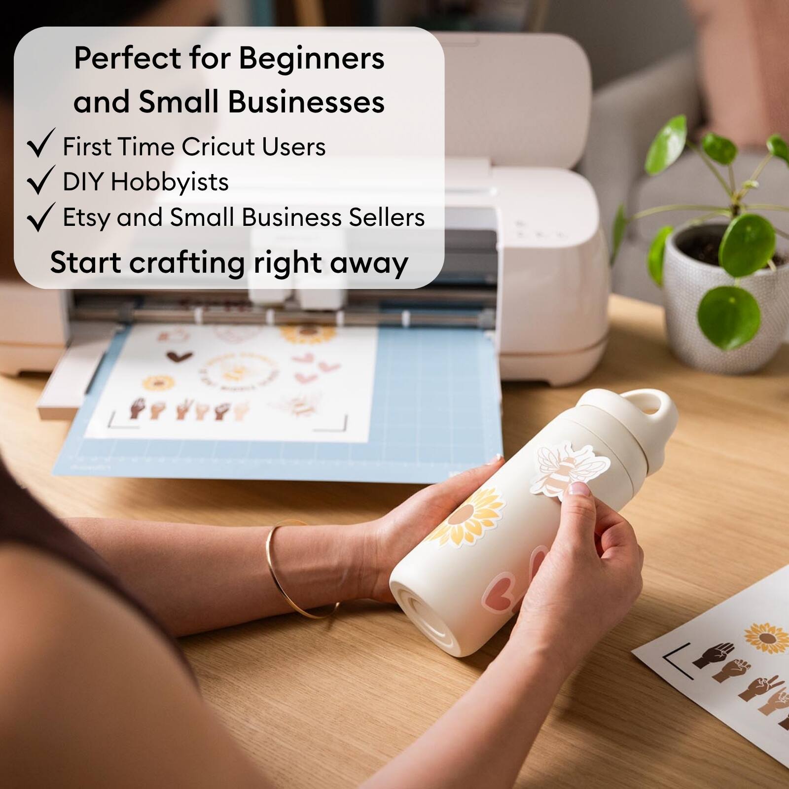 Perfect for Beginners and Small Businesses  
- First Time Cricut Users  
- DIY Hobbyists  
- Etsy and Small Business Sellers  

Start crafting right away