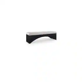 Meridian Furniture - Lawson Velour Fur Fabric Bench - Beige