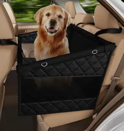 Front. Katziela - Katziela Double Seated Dog Car Seat Cover.