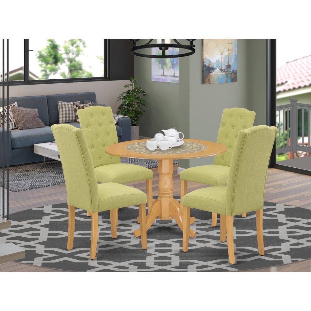Left. East West Furniture - Dining Room Set Oak - Oak.