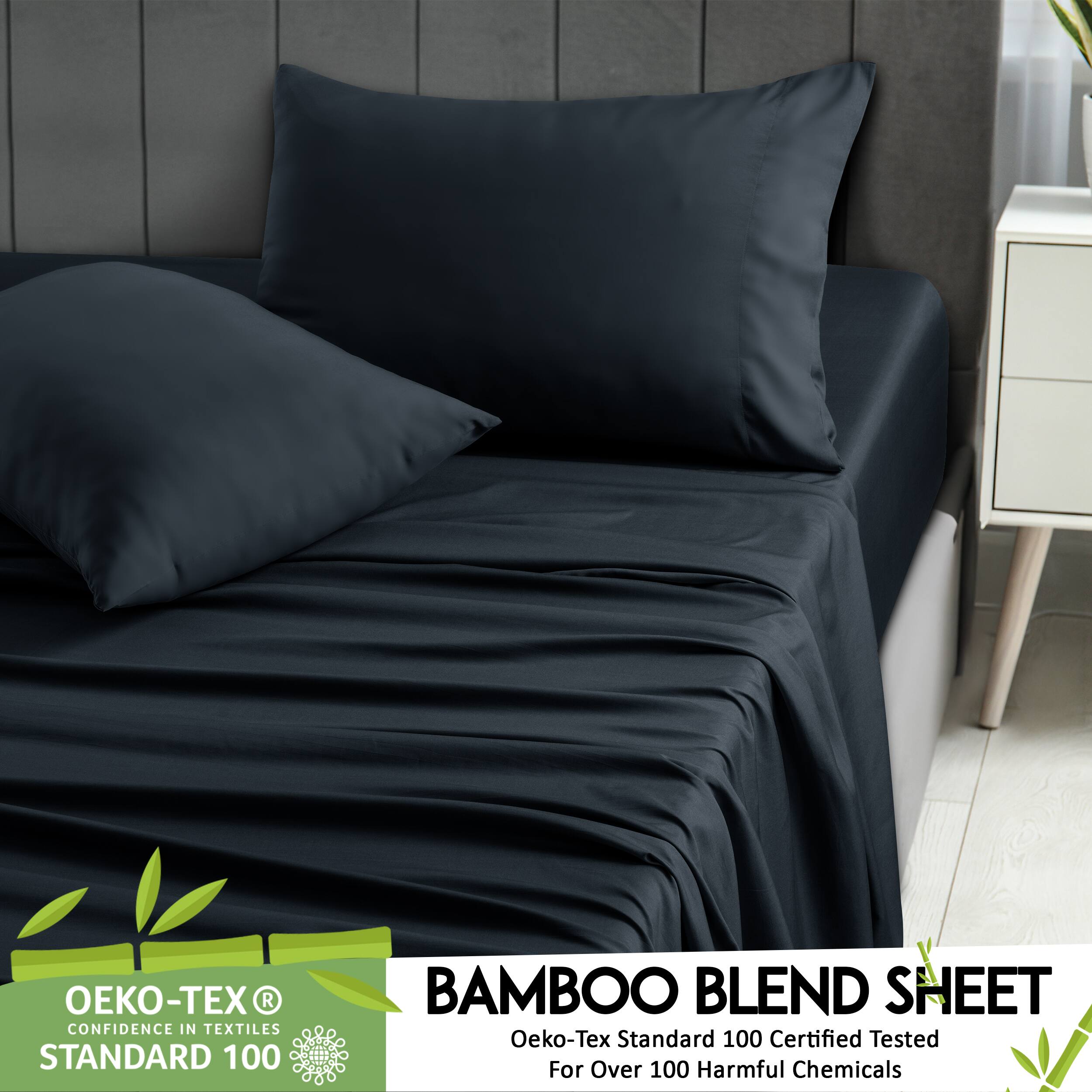 -EX R CONFIDENCE IN TEXTILES STANDARD 100 BAMBOO BLEND SHEET Oeko-Tex Standard 100 Certified Tested For Over 100 Harmful Chemicals