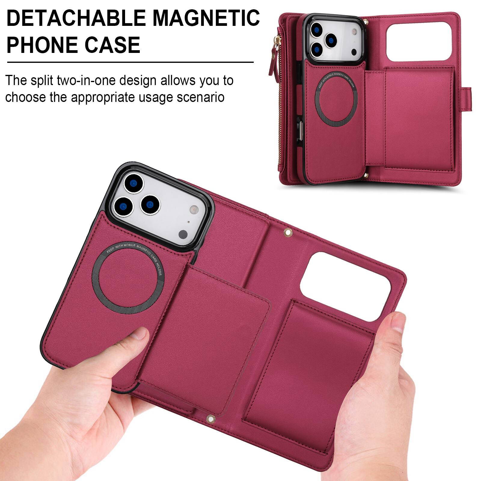 DETACHABLE MAGNETIC PHONE CASE

The split two-in-one design allows you to choose the appropriate usage scenario