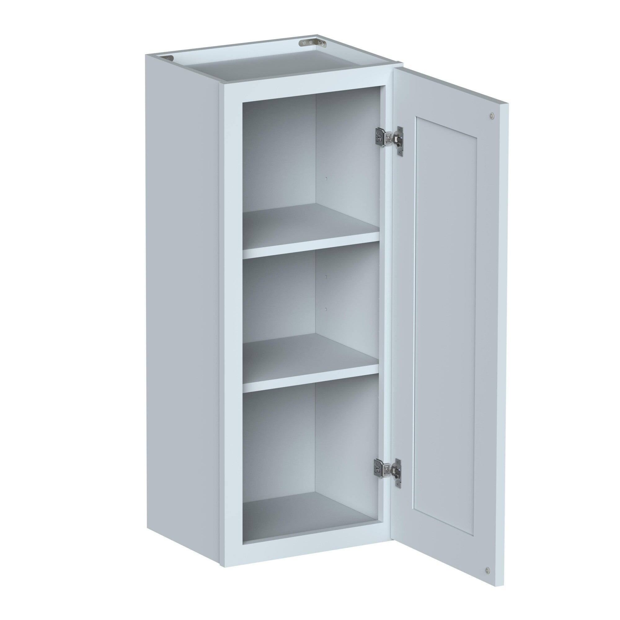 Alt View 2. Boyel Living - 15in.W x12in.D x36in.H Dove Gray WALL CABINET Fully assembled Cabinet With One HDF Door - Gray.