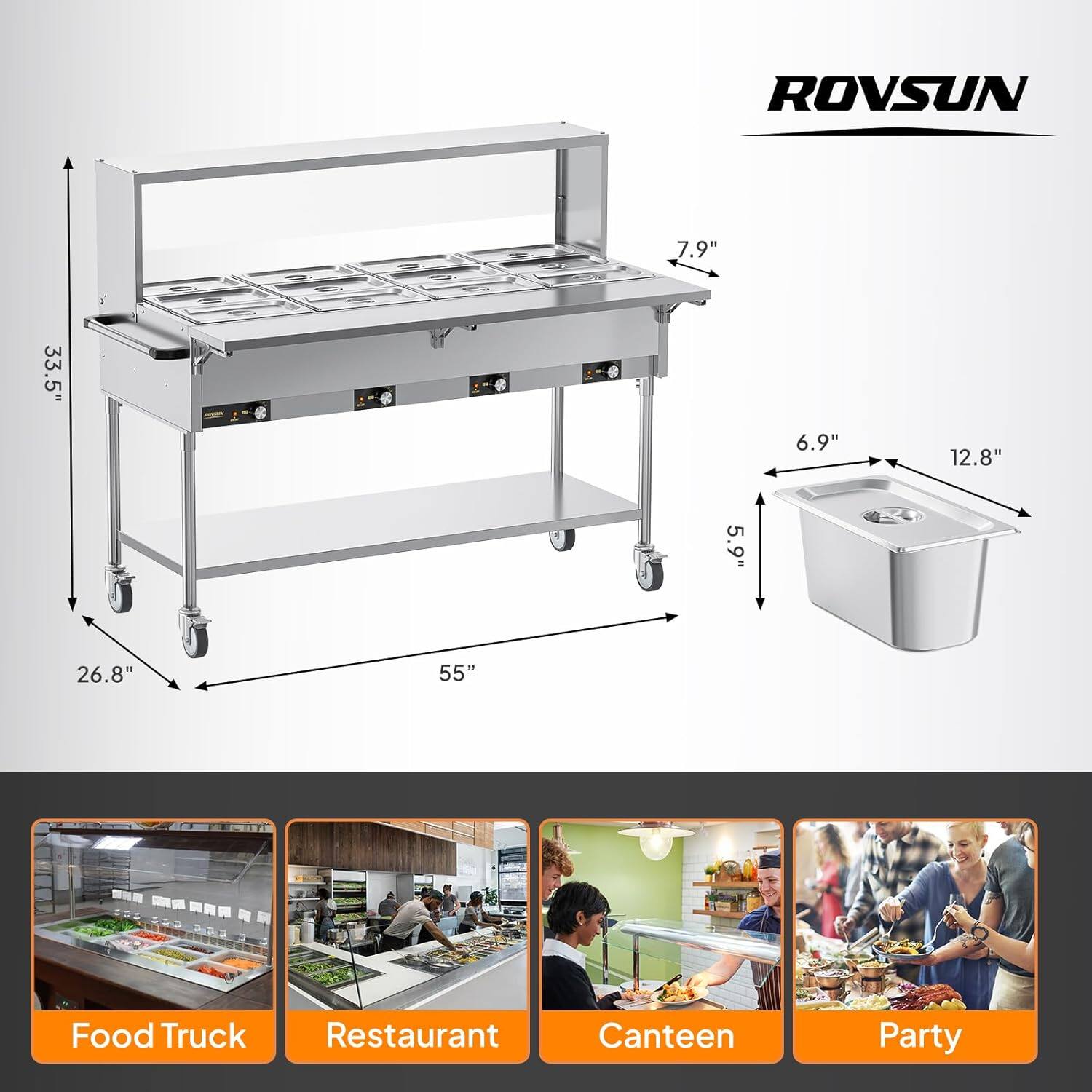 ROVSUN

7.9"  
33.5"  
6.9"  
12.8"  
5.9"  
26.8"  
55"

Food Truck  
Restaurant  
Canteen  
Party