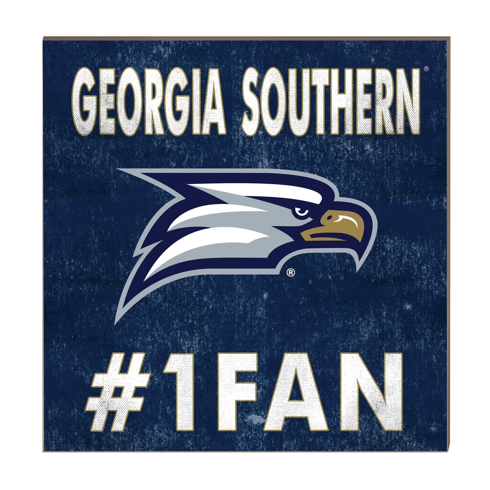 Georgia Southern Eagles 10" x 10" #1 Fan Plaque