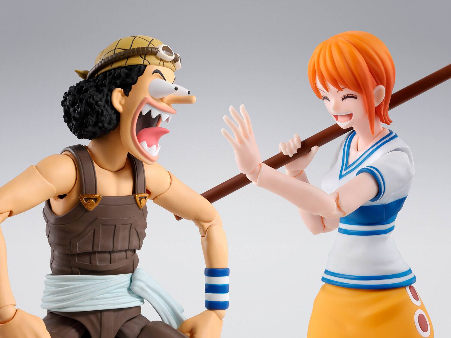 Alt View 4. Bandai - Tamashii Nations - One Piece - S.H.Figuarts - Usopp (Romance Dawn) Action Figure   - COLLECTIBLES - Multicolor.