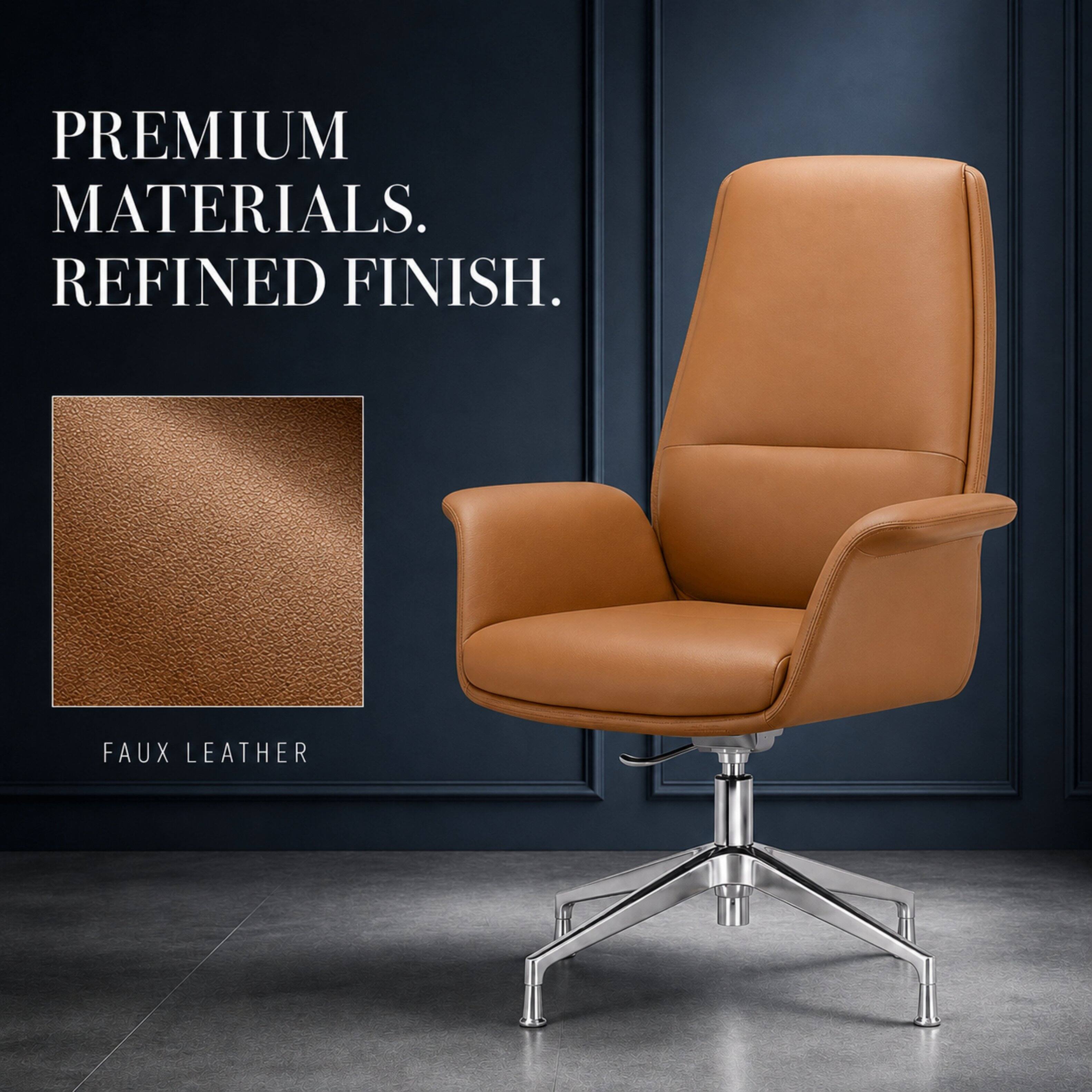 PREMIUM MATERIALS.  
REFINED FINISH.  
FAUX LEATHER