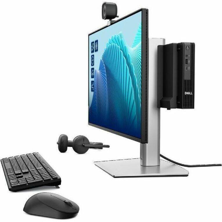 Alt View 5. Dell - Dell Pro QBM1250 Desktop Computer - Intel Core Ultra 7 265 - vPro Technology - 32 GB - 1 TB SSD - Micro PC - Intel Chip - Black.