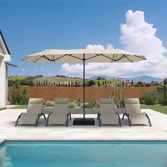 best buy patio umbrellas PURPLE LEAF Modern White Outdoor Umbrella Premium Cantilever Enjoy comfortable outdoor shade with this 10 Maypex 9 ft.Pagoda Market Umbrella,3