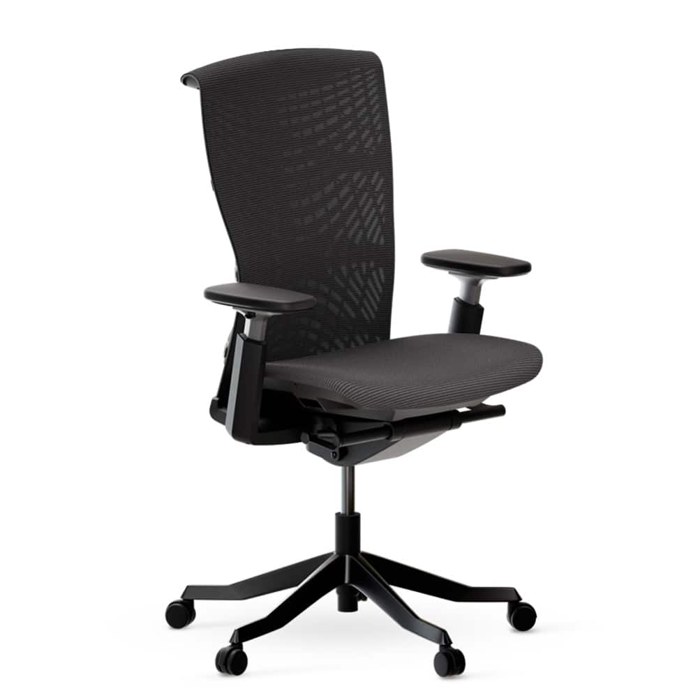 Front. Autonomous - ErgoChair Ultra 2 Ergonomic Office Chair Without Headrest - Onyx Black.