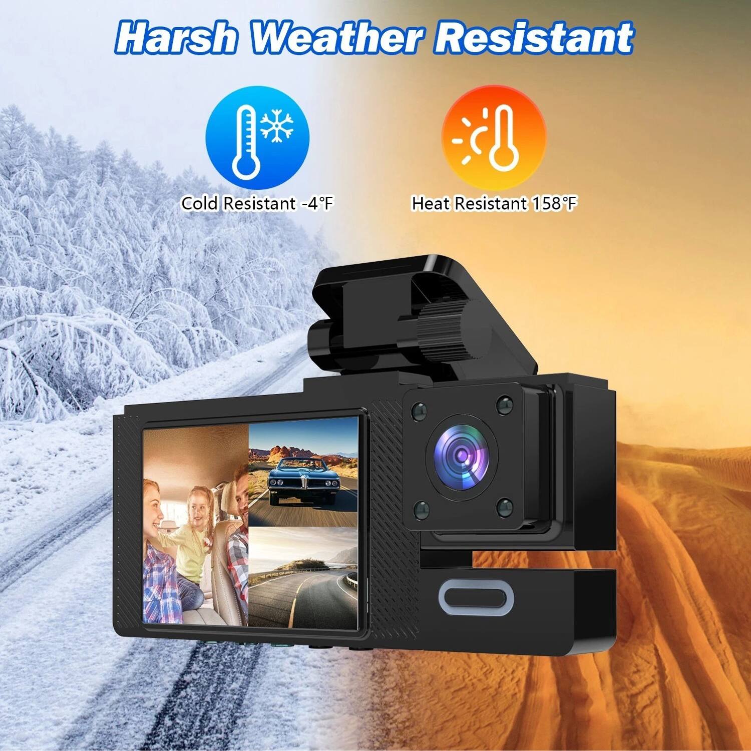 Harsh Weather Resistant

Cold Resistant -4°F

Heat Resistant 158°F
