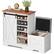 Alt View 2. APRILSOUL - Shoe Cabinet Entry Home Shoe Cabinet Entrance Balcony Storage Cabinet Large Capacity Shoe Rack White - White.