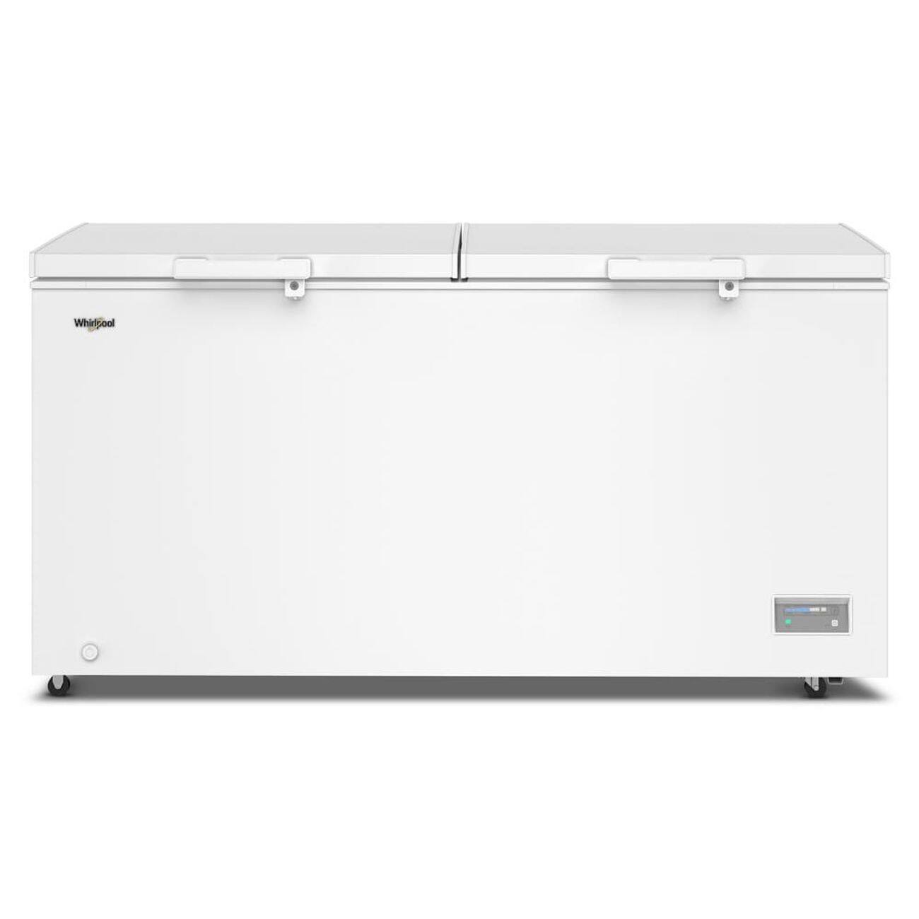 Front. Whirlpool - Whirlpool 19 cu. ft. Convertible Freezer-to-Fridge Chest Freezer with 4 Storage Baskets - White.