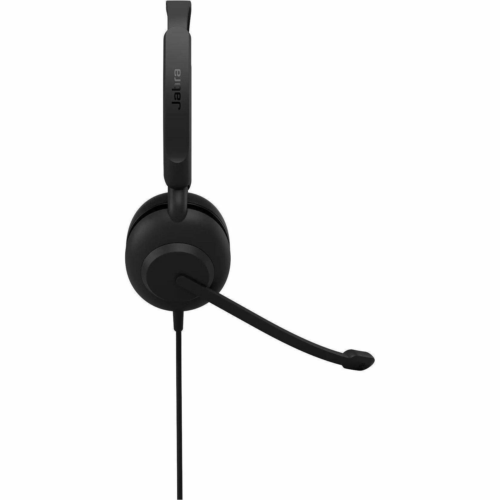 Alt View 6. Jabra - Jabra Evolve 10 Headset - Stereo - USB Type A - Wired - 20 Hz to 20 kHz - Over-the-head, On-ear - Binaural - Supra-aural - Black.