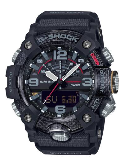 Casio Men's G Shock Mudmaster Triple Sensor Analog Digital Mobile