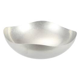 Jiallo - 7" Stainless Steel Wave Bowl – Polished Decorative Bowl with Fluid Rim - Silver