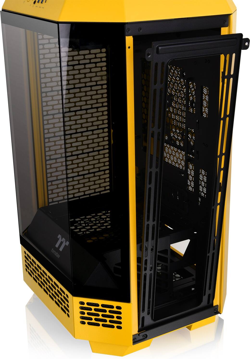 Alt View 29. Thermaltake - The Tower 300 Micro ATX PC Case - Bumblebee Yellow.