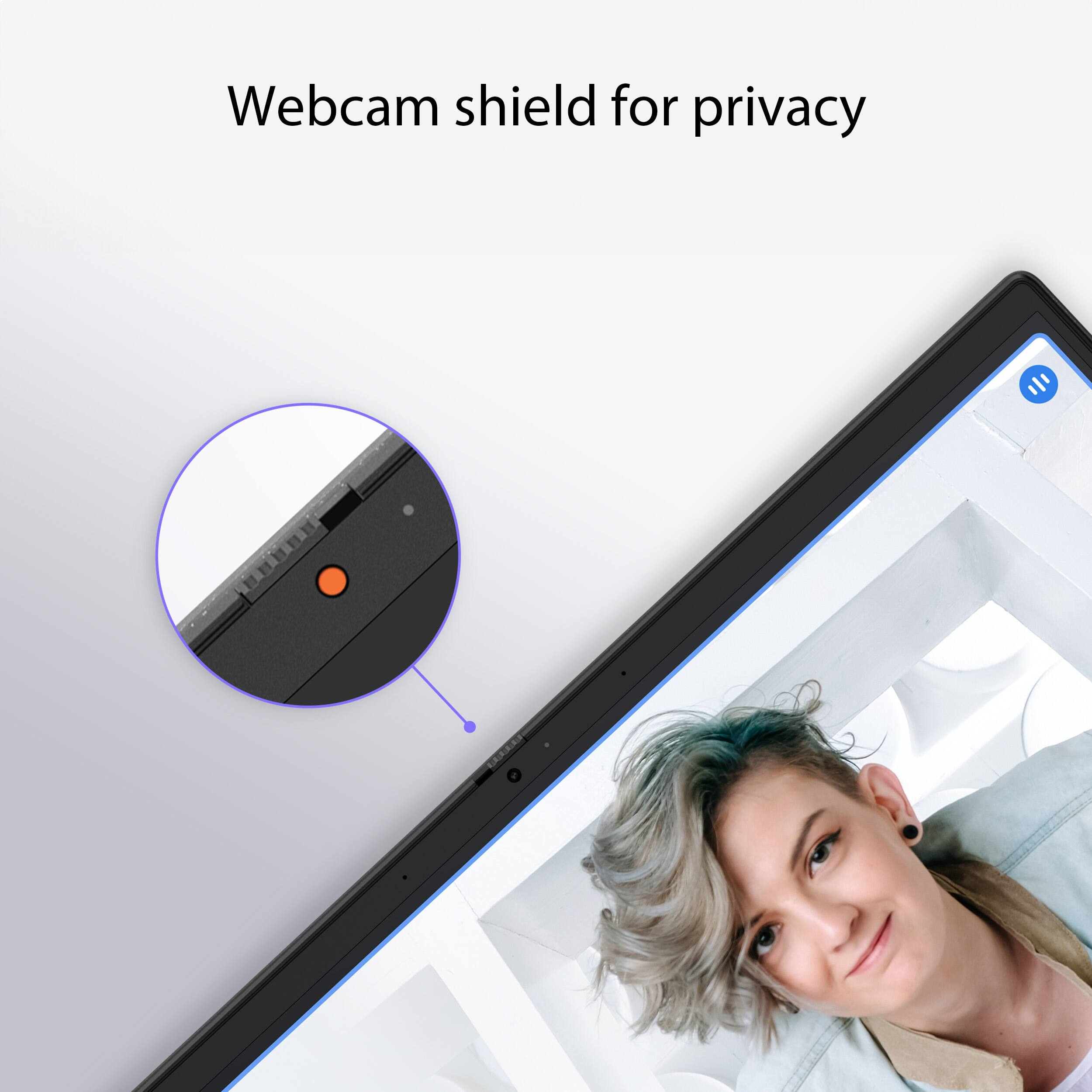 Webcam shield for privacy = CAAA