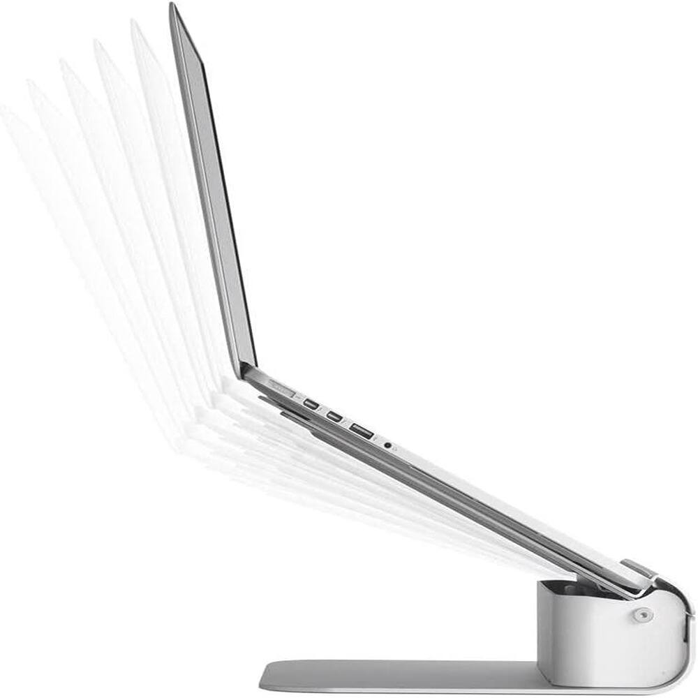 Alt View 1. ACJPR - Adjustable Laptop Stand, iLevel2 Ergonomic Aluminum Riser, Silver - silver.