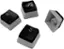 Alt View 13. Glorious - Aura V3 Pudding-Style Universal Keycaps for 100% 85% 80% TKL 60% Compact 75% Mechanical Keyboards - Black.