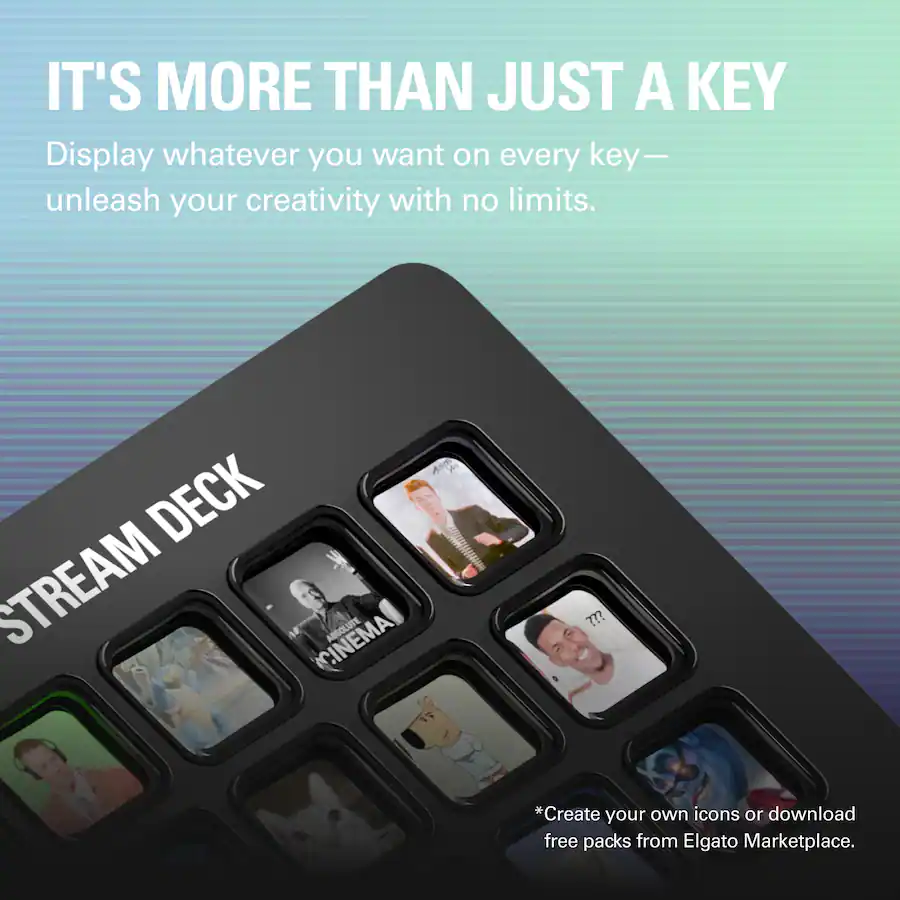 Stream Deck Elgato Stream Deck MK.2 Full size Wired USB Keypad with 15 Customizable ...