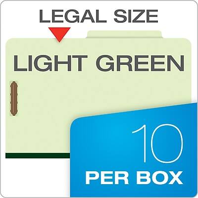 LEGAL SIZE  
LIGHT GREEN  
10 PER BOX