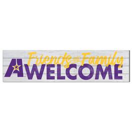 Jardine - LSUA Generals 10'' x 40'' Friends & Family Welcome Sign - White