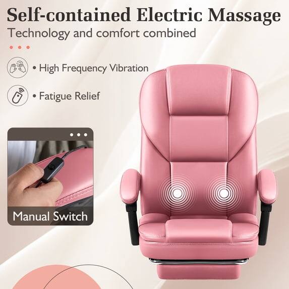 Self-contained Electric Massage  
Technology and comfort combined  
- High Frequency Vibration  
- Fatigue Relief  
- Manual Switch