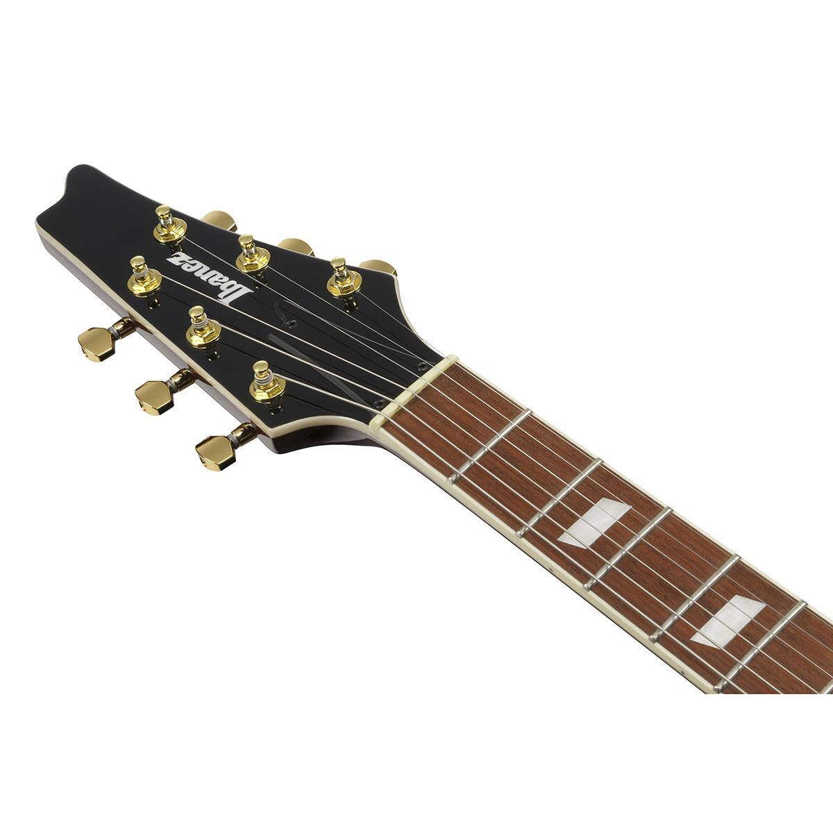 Alt View 7. Ibanez - Ibanez Iceman Standard Series IC420FM Electric Guitar, Transparent Blue Gradation.