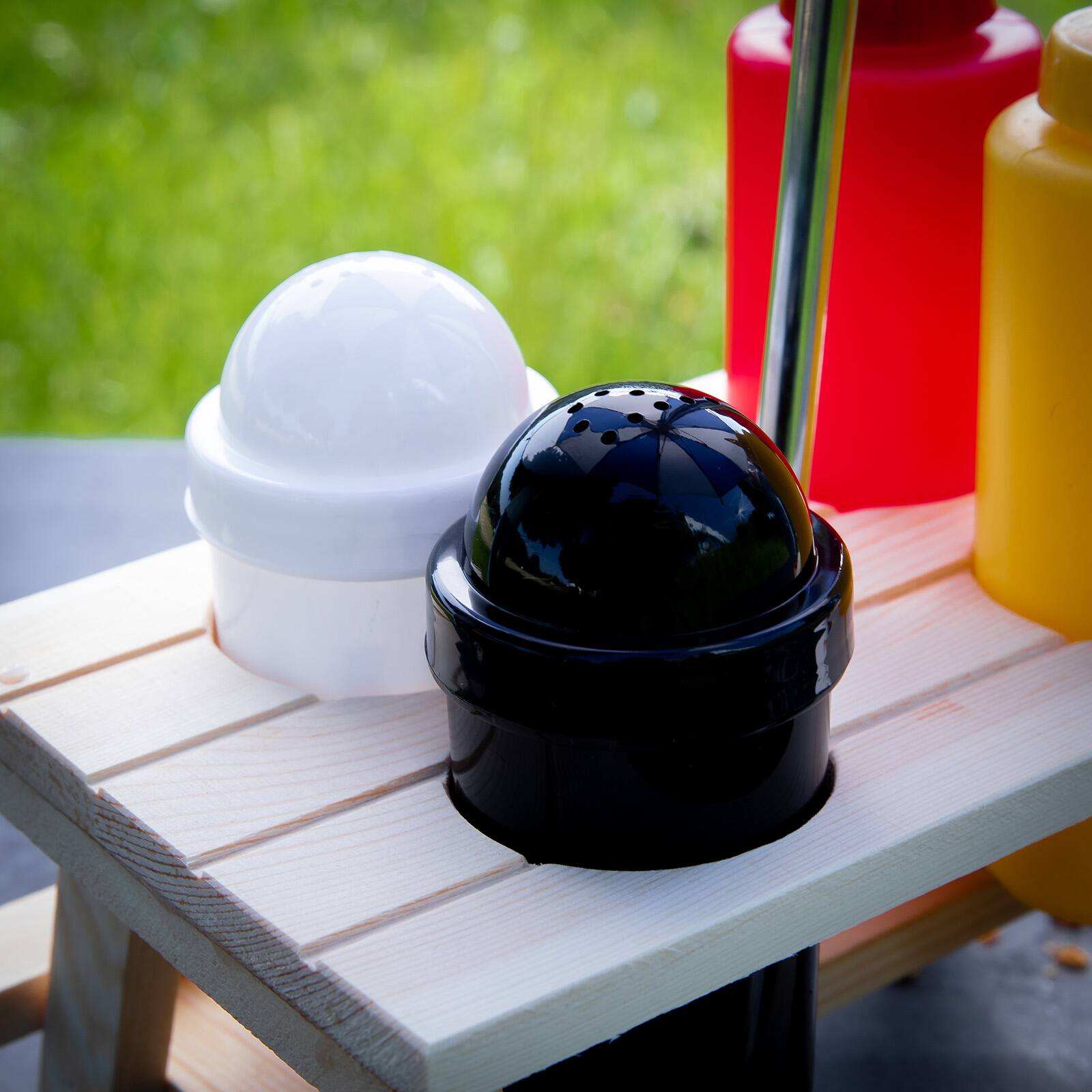Alt View 2. Kuchenprofi - Picnic Condiment Set for Ketchup, Mustard, Salt & Pepper, 6 Piece Set - Multicolored.