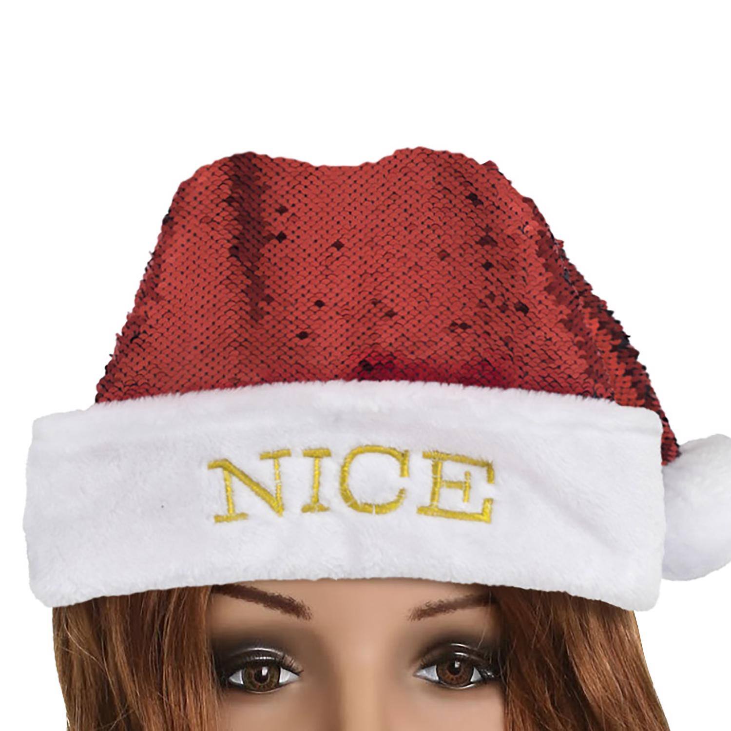 Angle. Dyno - Dyno 17 in. Reversible Santa Hat 1 pk (Case of 12) - Multicolored.