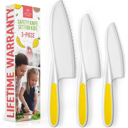ZULAY KITCHEN
SAFETY KNIFE SET FOR KIDS
3-PIECE
LIFETIME WARRANTY