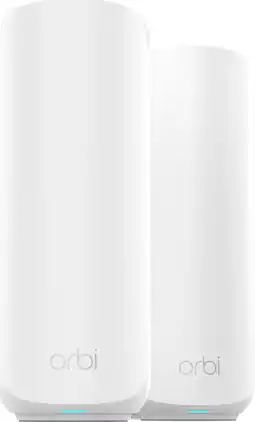 NETGEAR - Orbi 260 Series BE3600 Dual-Band Mesh Wi-Fi 7 System (2-pack) - White