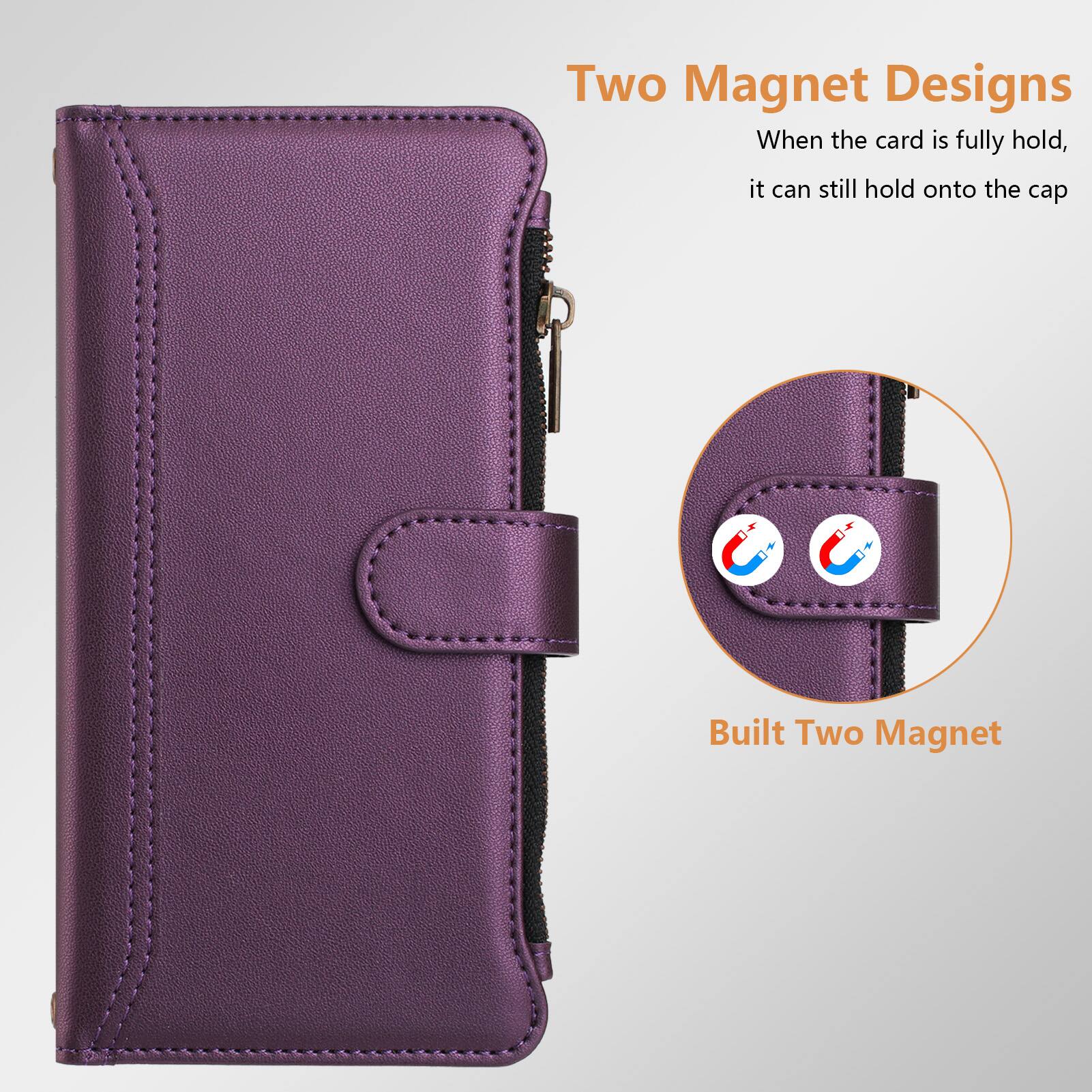 Two Magnet Designs  
When the card is fully hold, it can still hold onto the cap  

Built Two Magnet