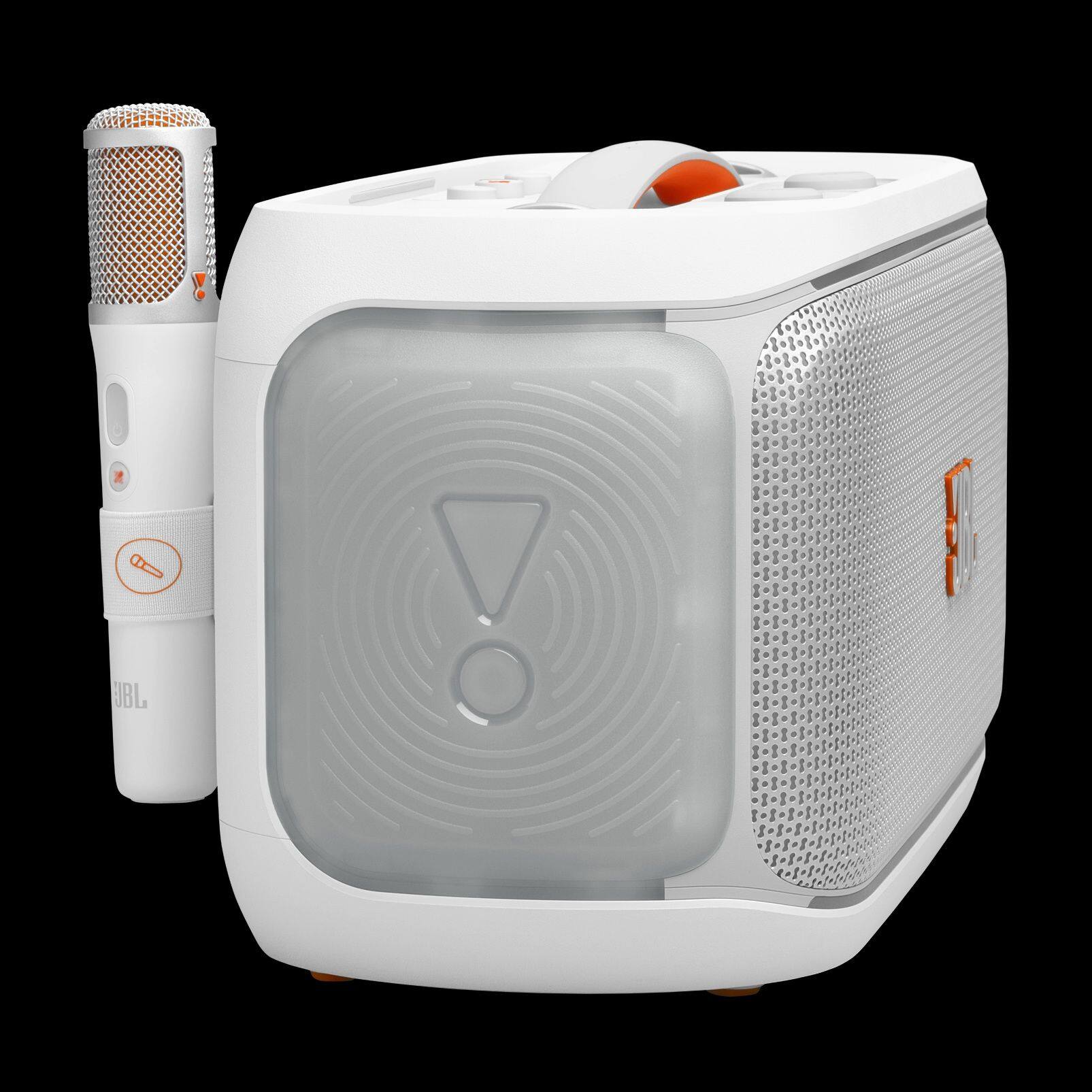 Alt View 2. JBL - JBL PartyBox On-The-Go 2 Plus Portable Party Speaker with Digital Microphone (Black) - White.