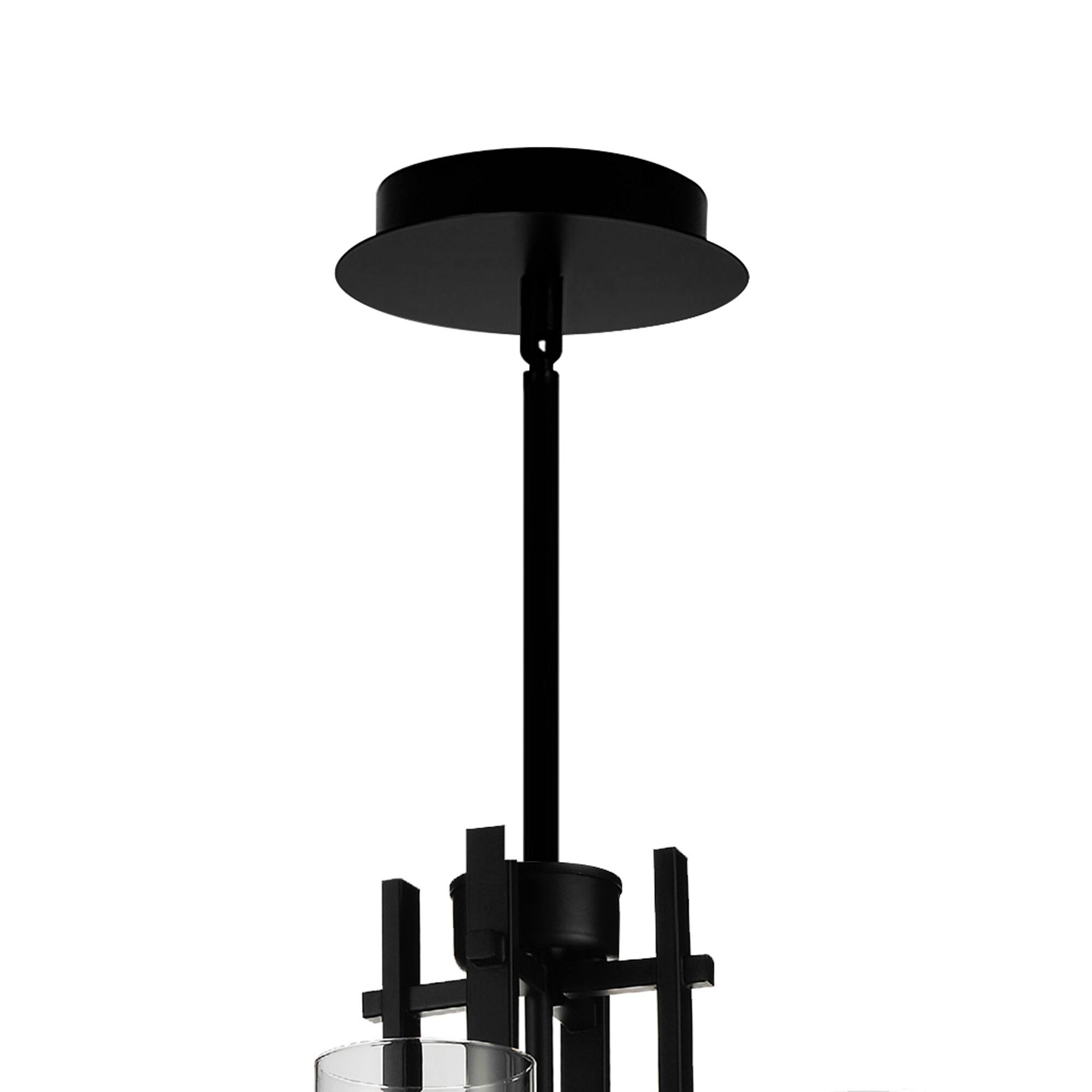 Alt View 1. CWI Lighting - Sierra 4 Light Up Mini Pendant With Black Finish - Black.