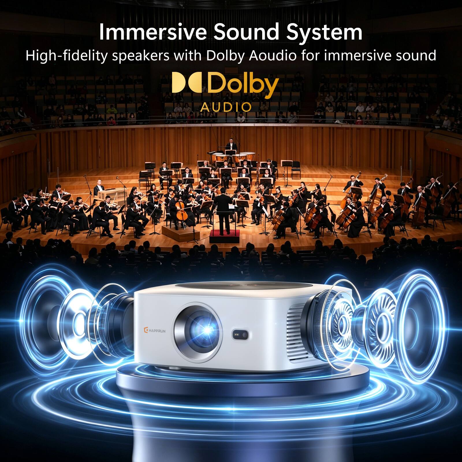 Immersive Sound System  
High-fidelity speakers with Dolby Audio for immersive sound