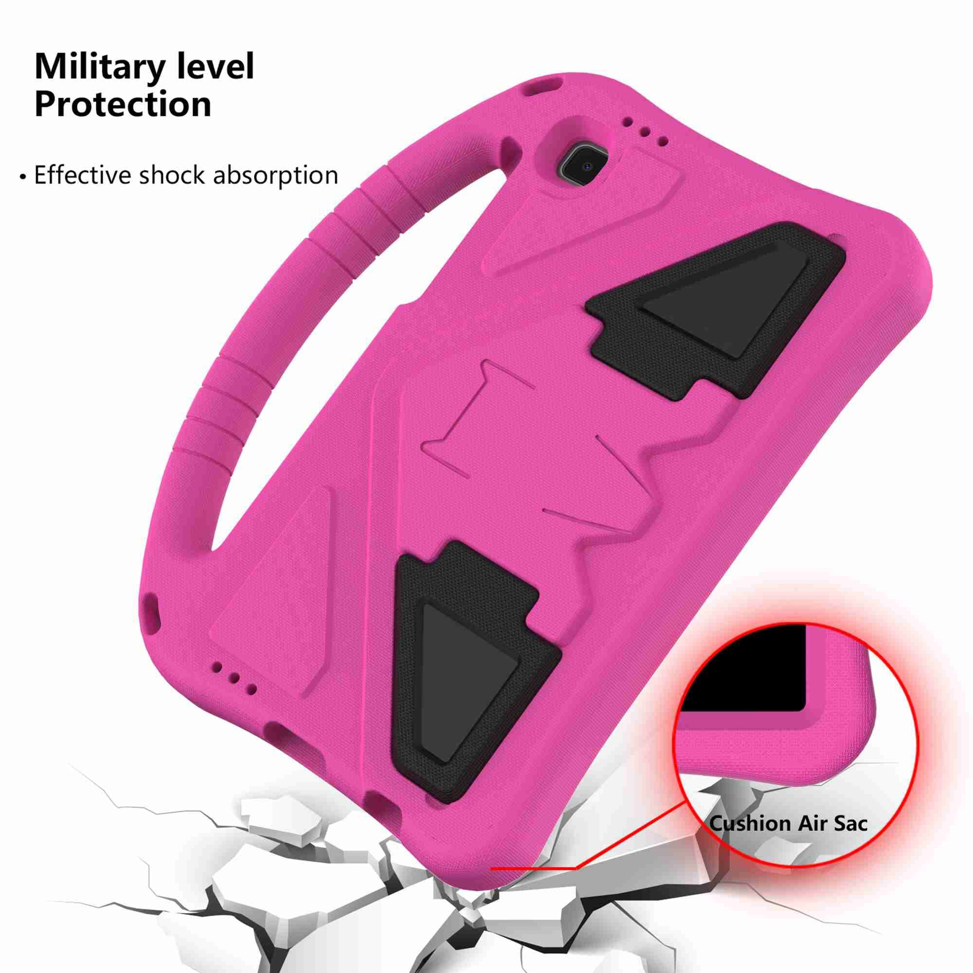 Military level Protection  
- Effective shock absorption  
Cushion Air Sac