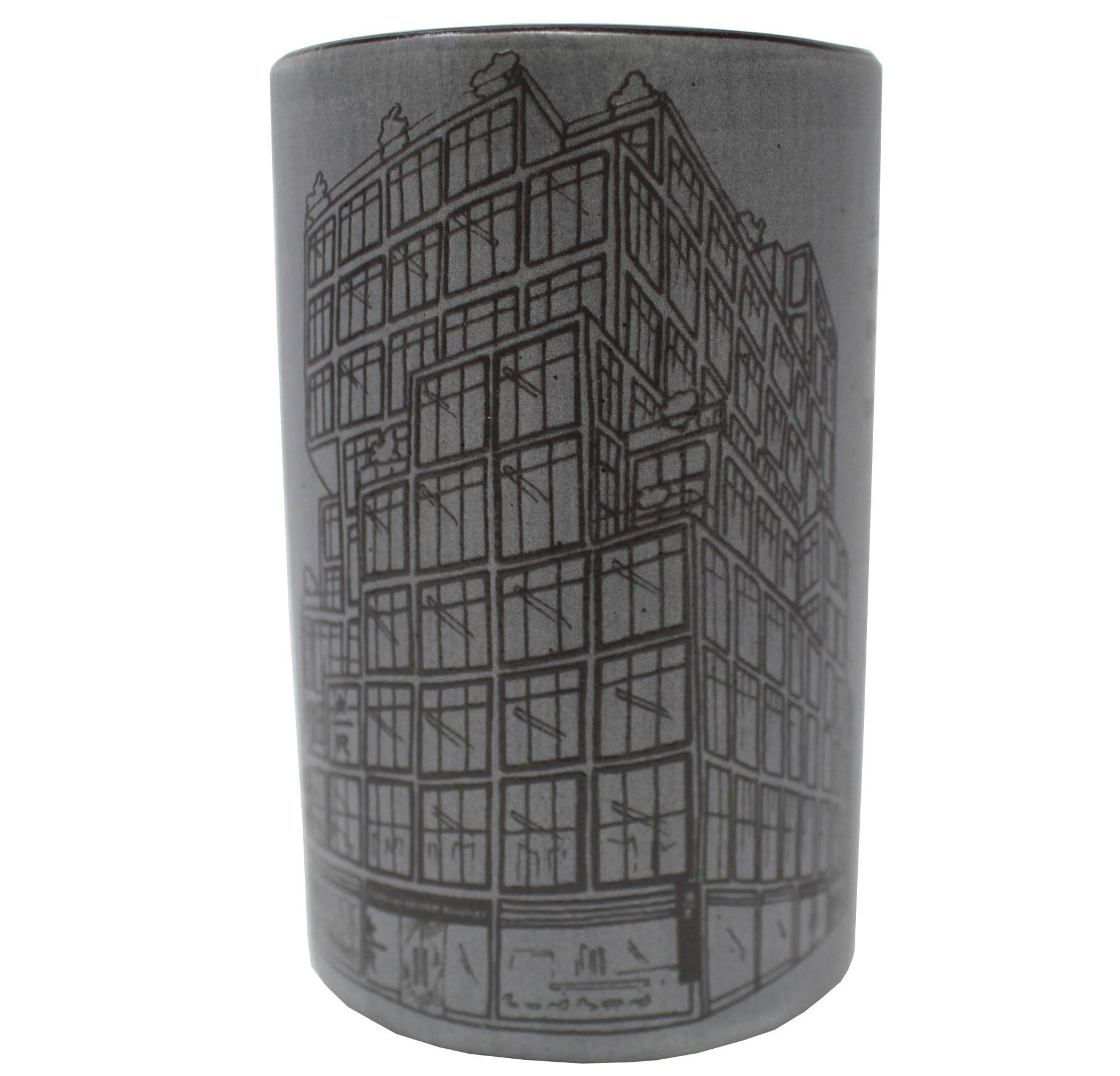 Angle. Starbucks - Starbucks Reserve Roastery New York Ceramic Mug, 10 Oz (Cement Grey) - Grey.